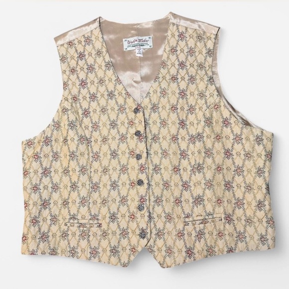 Vintage Wash Maker Patterned Vest - Picture 1 of 7